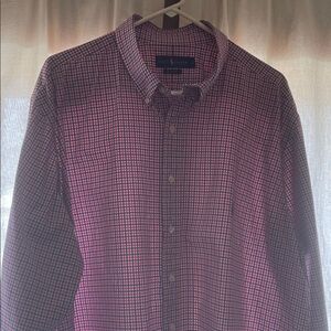 Ralph Lauren Pink & Navy Micro-Check Button-Down Shirt